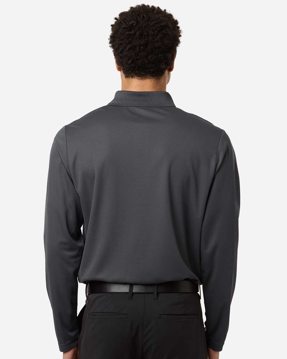 Carbon Men's Nova Performance Long Sleeve Pique Polo - CE108L