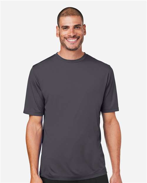 Left View of Carbon Unisex Capital Performance T-Shirt - CE10