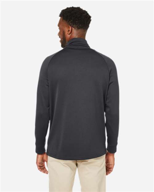Carbon Unisex Fusion ChromaSoft™ Fleece Quarter-Zip Pullover - CE801