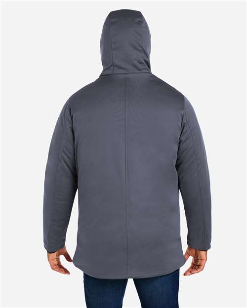 Left View of Carbon Unisex Techno Lite Flat-Fill Insulated Jacket - CE715