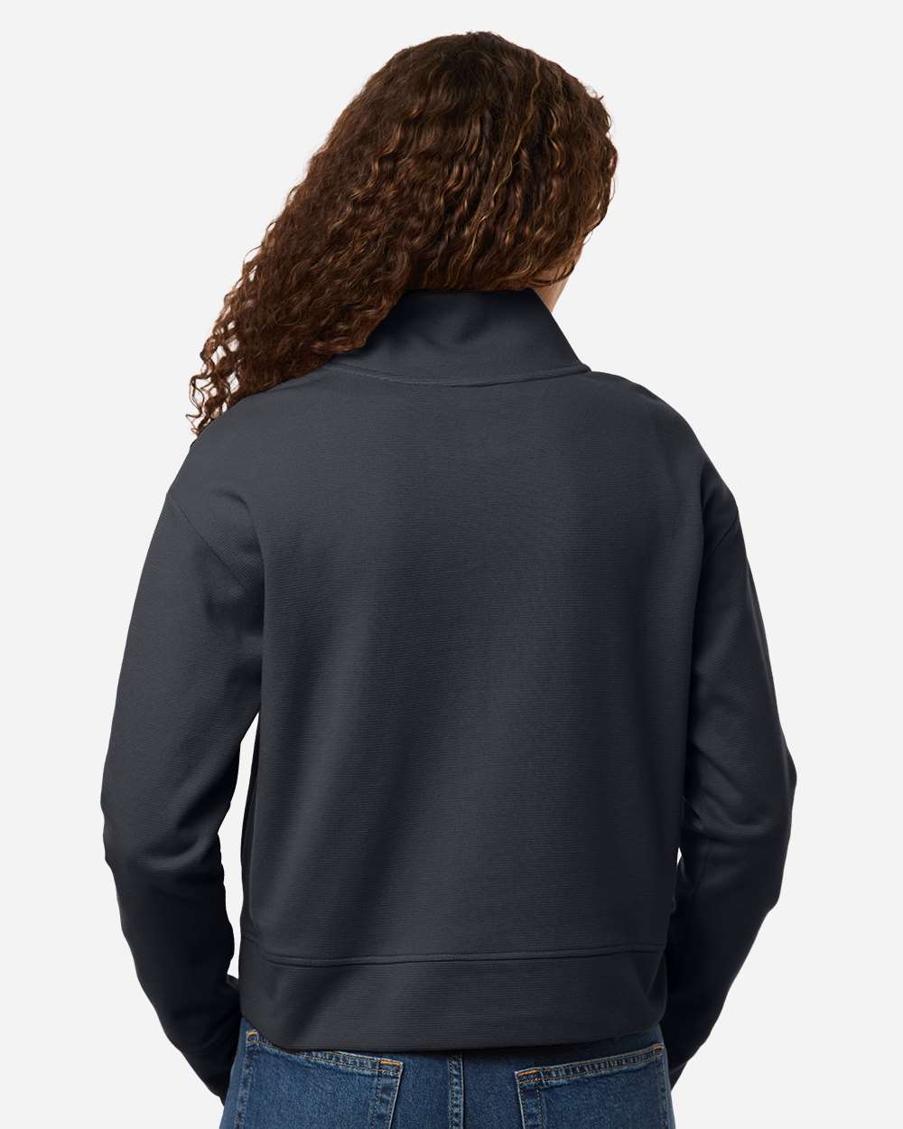 Carbon Women's Mantra Half-Zip Ottoman Pullover - NE220W plain