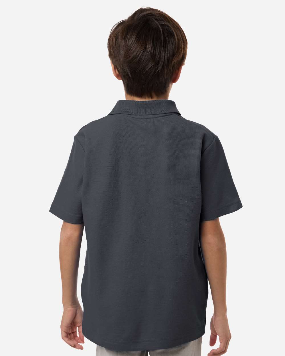 Carbon Youth Resolve CVC Performance Pique Polo - CE106Y plain