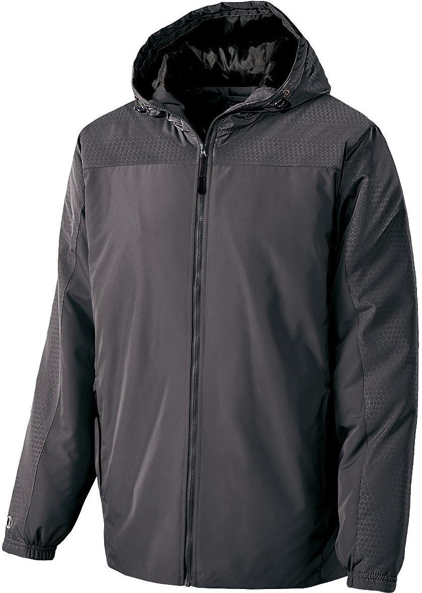 CARBON/BLACK BIONIC HOODED JACKET