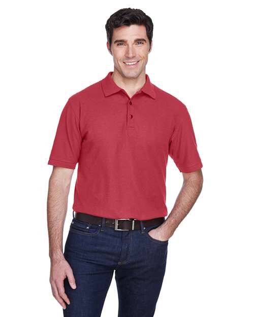 Front View of Cardinal Men's Whisper Piqué Polo - 8540
