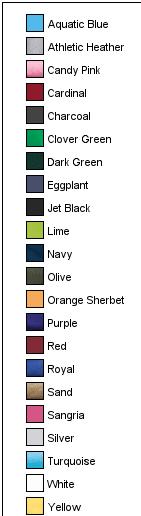 Cardinal Port & Co Ring Spun Cotton Tee. PC150