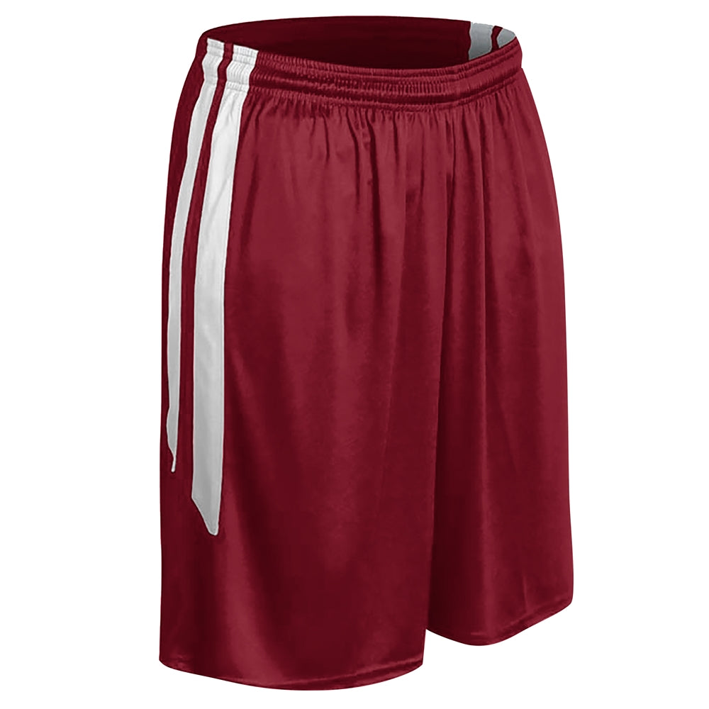 CARDINAL, WHITE Muscle Basketball Short