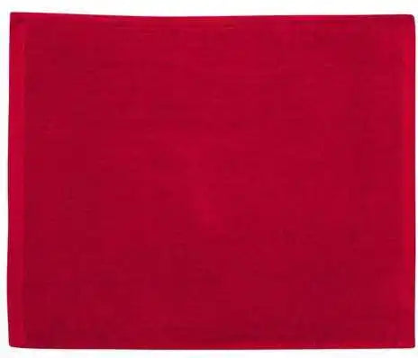 Carmel Towel Company C1518 Velour Hemmed Red / one Size Fits Most