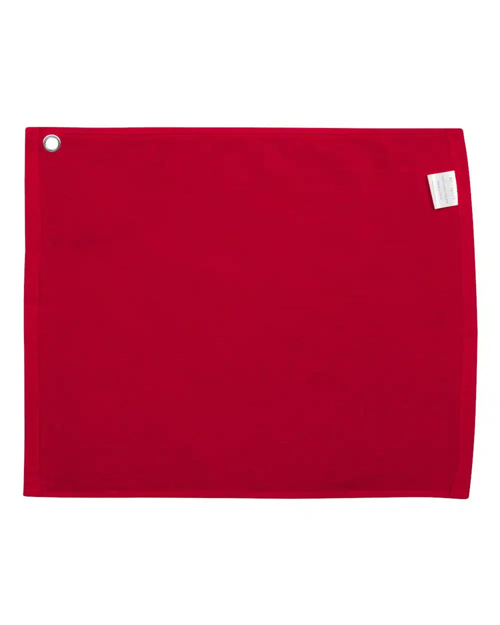 Carmel Towel Company C1518gh Velour Hemmed with Grommet & Hook - Red - one Size Fits Most