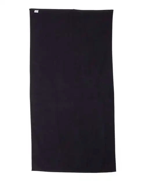 Carmel Towel Company C3060 Velour Beach - Black - one Size Fits Most