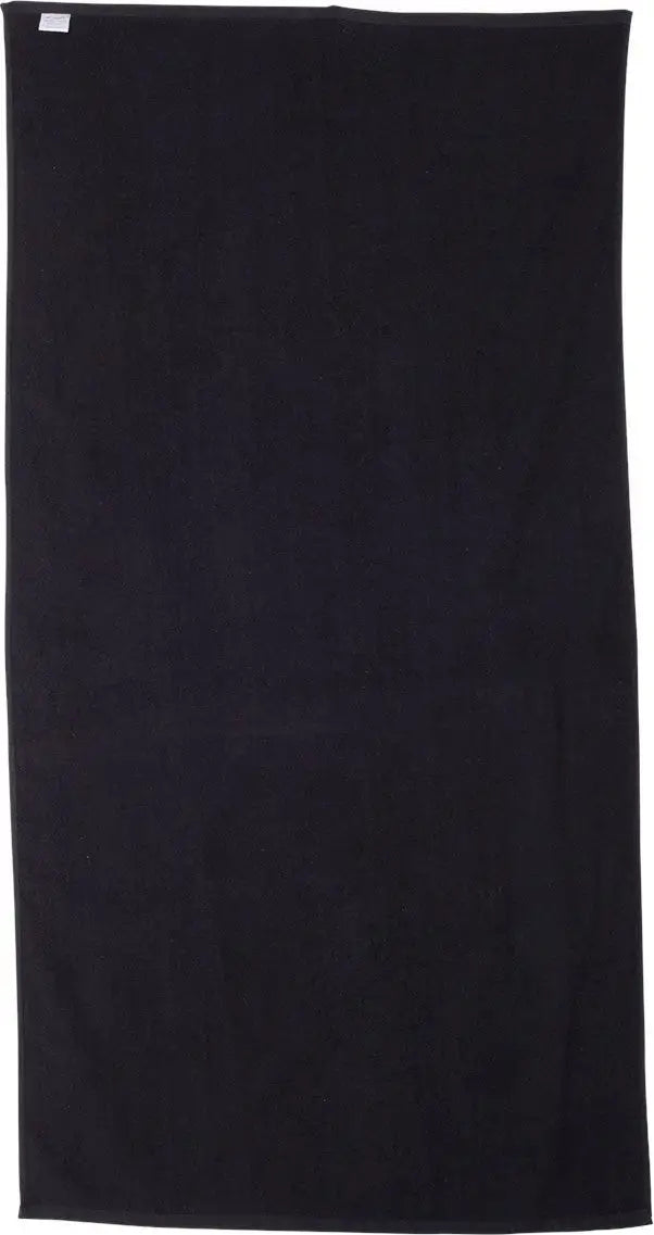 Carmel Towel Company C3060 Velour Beach - Black - one Size Fits Most