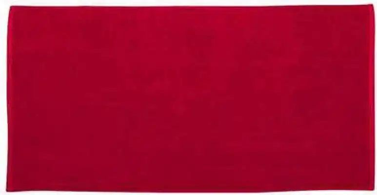 Carmel Towel Company C3060 Velour Beach - Red - one Size Fits Most