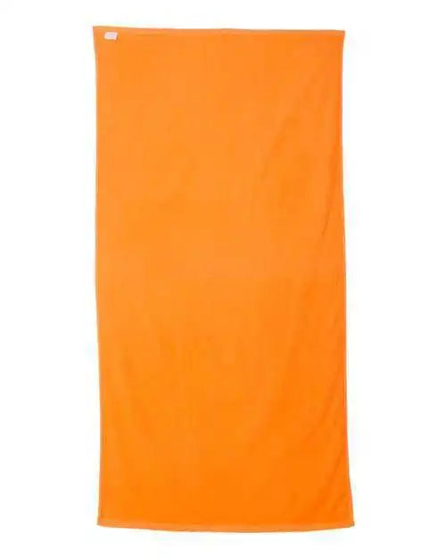 Carmel Towel Company C3060 Velour Beach - Tangerine - Orange / one Size Fits Most