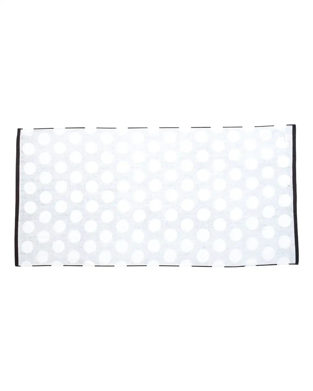 Carmel Towel Company C3060p Polka Dot Velour Beach - Black - one Size Fits Most