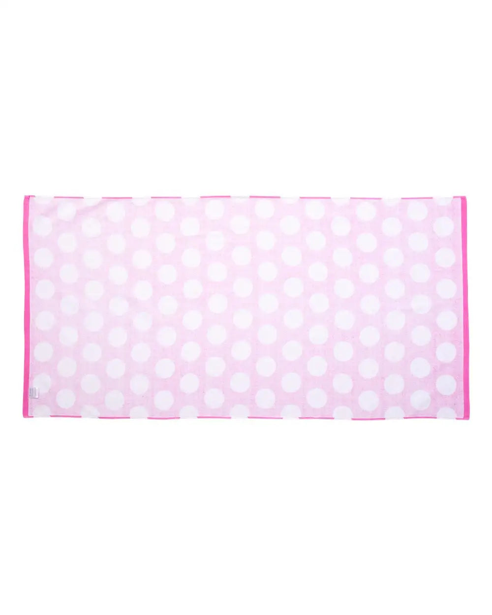 Carmel Towel Company C3060p Polka Dot Velour Beach - Hot Pink - one Size Fits Most