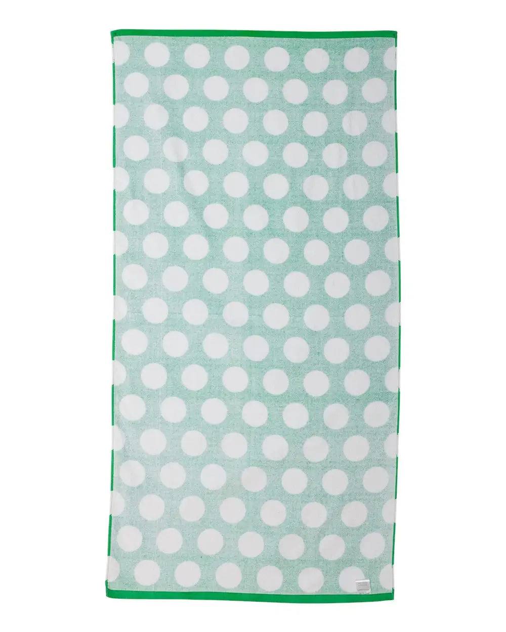 Carmel Towel Company C3060p Polka Dot Velour Beach - Kelly - one Size Fits Most