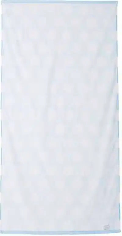 Carmel Towel Company C3060p Polka Dot Velour Beach Light Blue Ice / one Size Fits Most