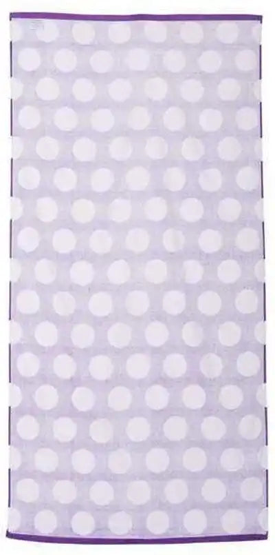 Carmel Towel Company C3060p Polka Dot Velour Beach - Purple - one Size Fits Most