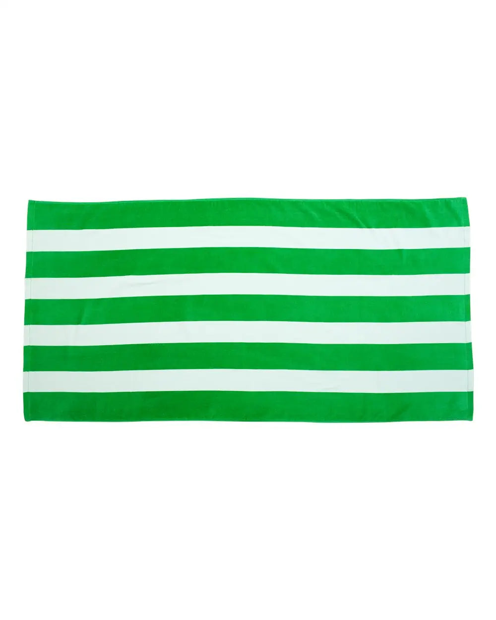 Carmel Towel Company C3060s Cabana Stripe Velour Beach - Kelly - one Size Fits Most