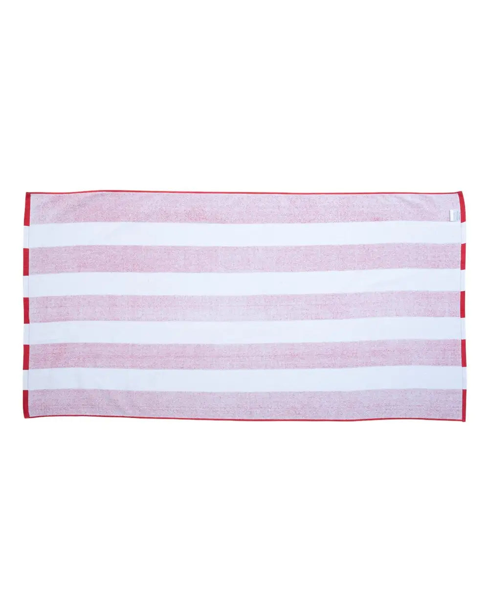 Carmel Towel Company C3060s Cabana Stripe Velour Beach - Red - one Size Fits Most
