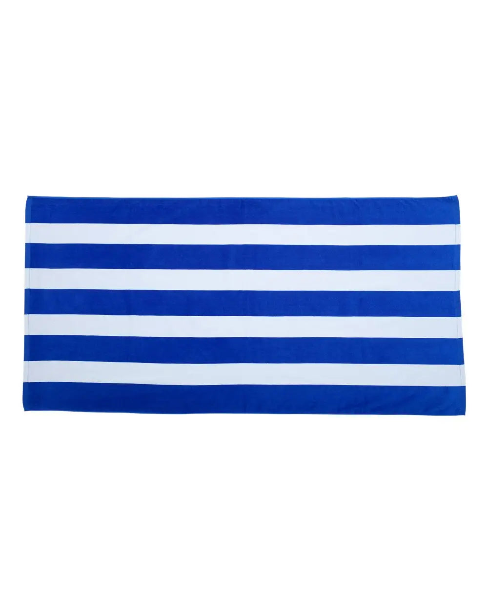 Carmel Towel Company C3060s Cabana Stripe Velour Beach - Royal - one Size Fits Most
