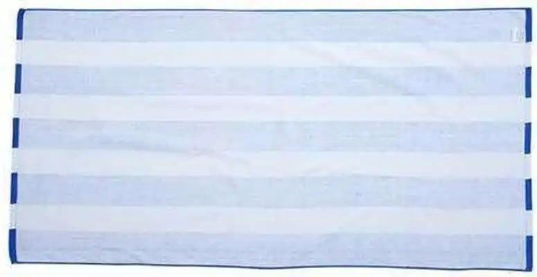 Carmel Towel Company C3060s Cabana Stripe Velour Beach - Royal - one Size Fits Most