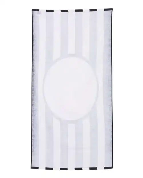 Carmel Towel Company C3060st Striped Beach Black / one Size Fits Most