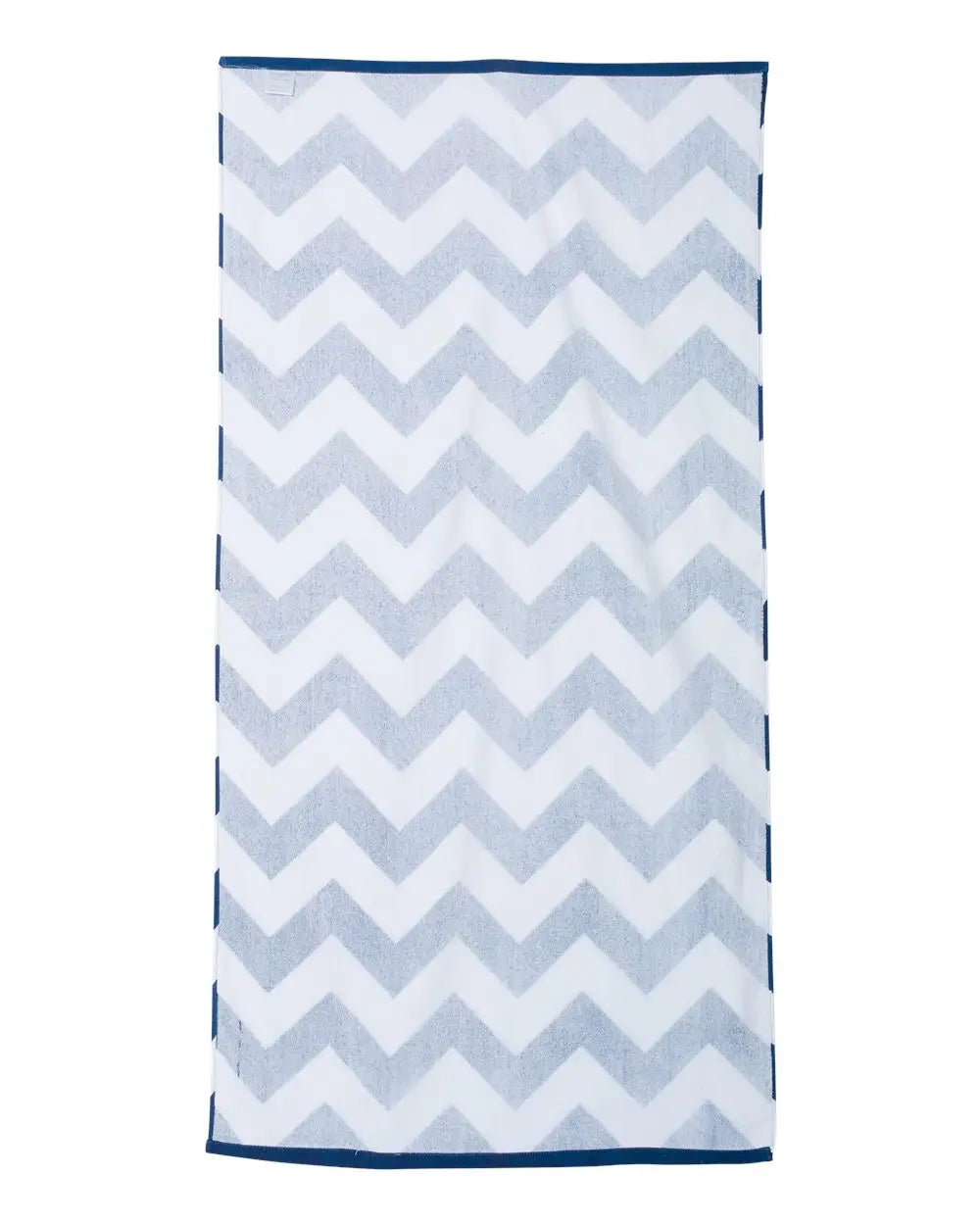 Carmel Towel Company C3060x Chevron Velour Beach - Navy - one Size Fits Most