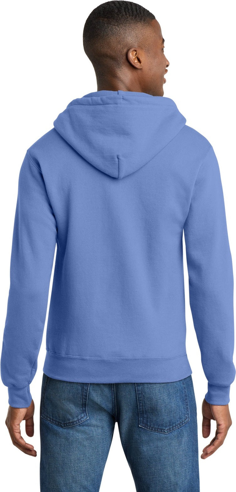 Carolina Blue Port & Co Core Fleece Full-Zip Hooded Sweatshirt. PC78ZH