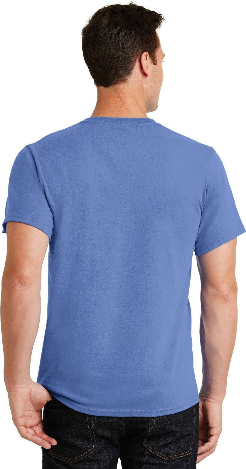 Carolina Blue Port & Co Essential Tee. PC61