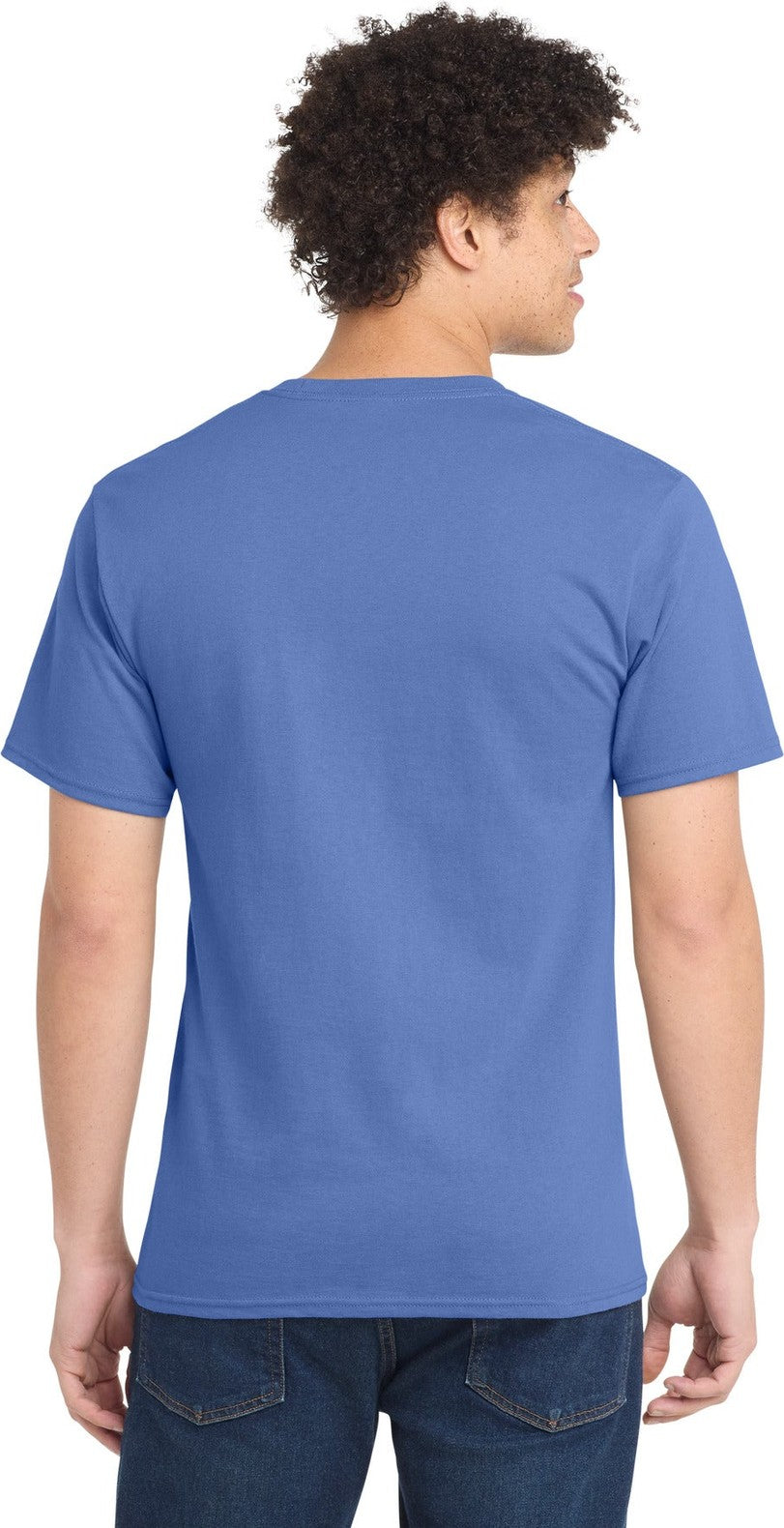 Carolina Blue Port & Co Essential Tee. PC61