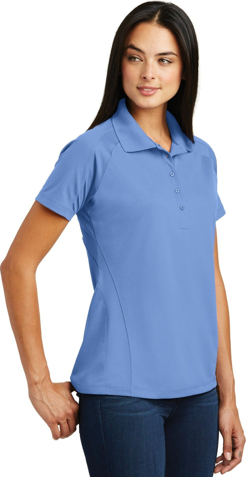 Carolina Blue Sport-Tek Women's Dri-Mesh Pro Polo. L474