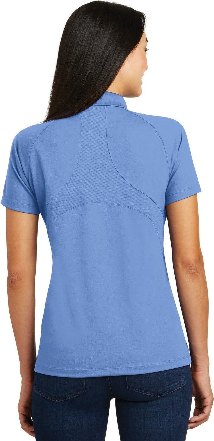 Carolina Blue Sport-Tek Women's Dri-Mesh Pro Polo. L474