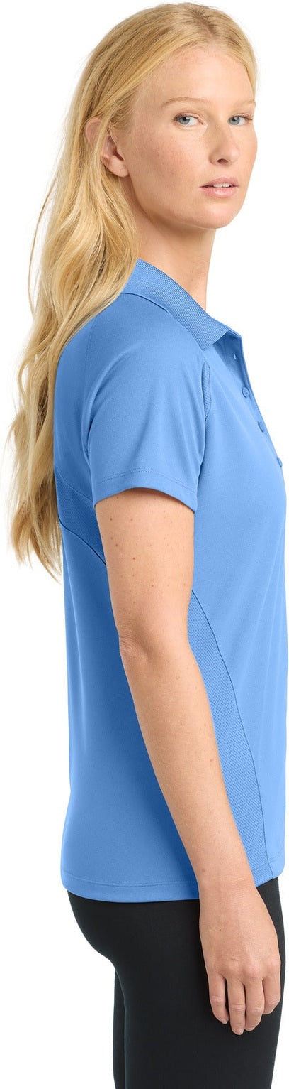 Carolina Blue Sport-Tek Women's Dri-Mesh Pro Polo. L474