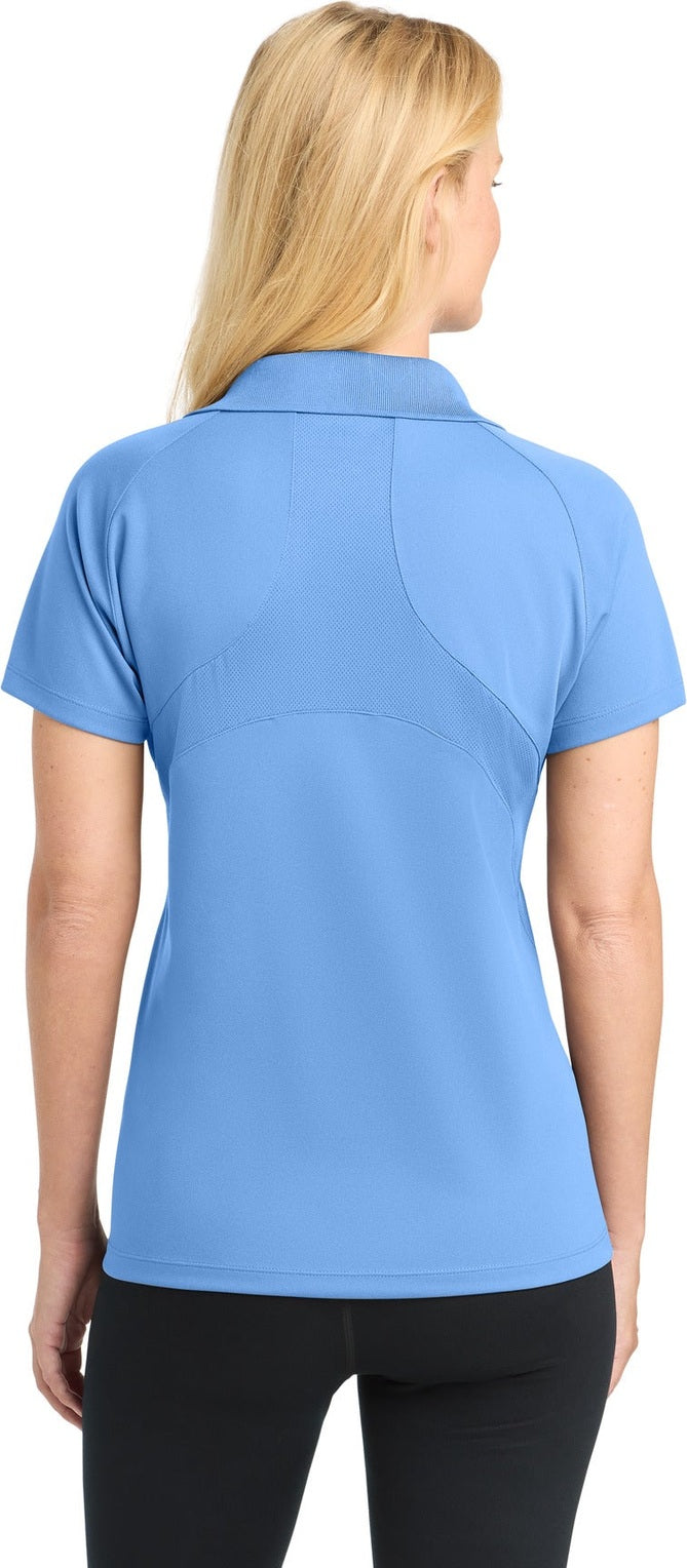 Carolina Blue Sport-Tek Women's Dri-Mesh Pro Polo. L474