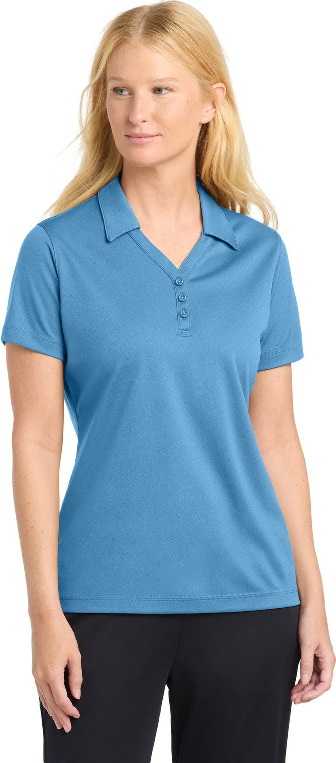 Carolina Blue Sport-Tek Women's PosiCharge Micro-Mesh Polo. LST680