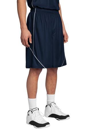 Carolina Bl/Wh Sport-Tek PosiCharge Mesh Reversible Spliced Short. T565