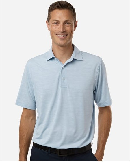 Carolina Heather Men's Bohemian Striped Heather Performance Polo - 162
