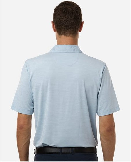 Carolina Heather Men's Bohemian Striped Heather Performance Polo - 162