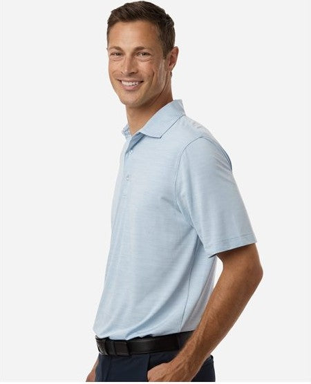 Carolina Heather Men's Bohemian Striped Heather Performance Polo - 162
