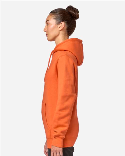 Rear View of Carrot Premium Pullover Hooded Sweatshirt - LS14001