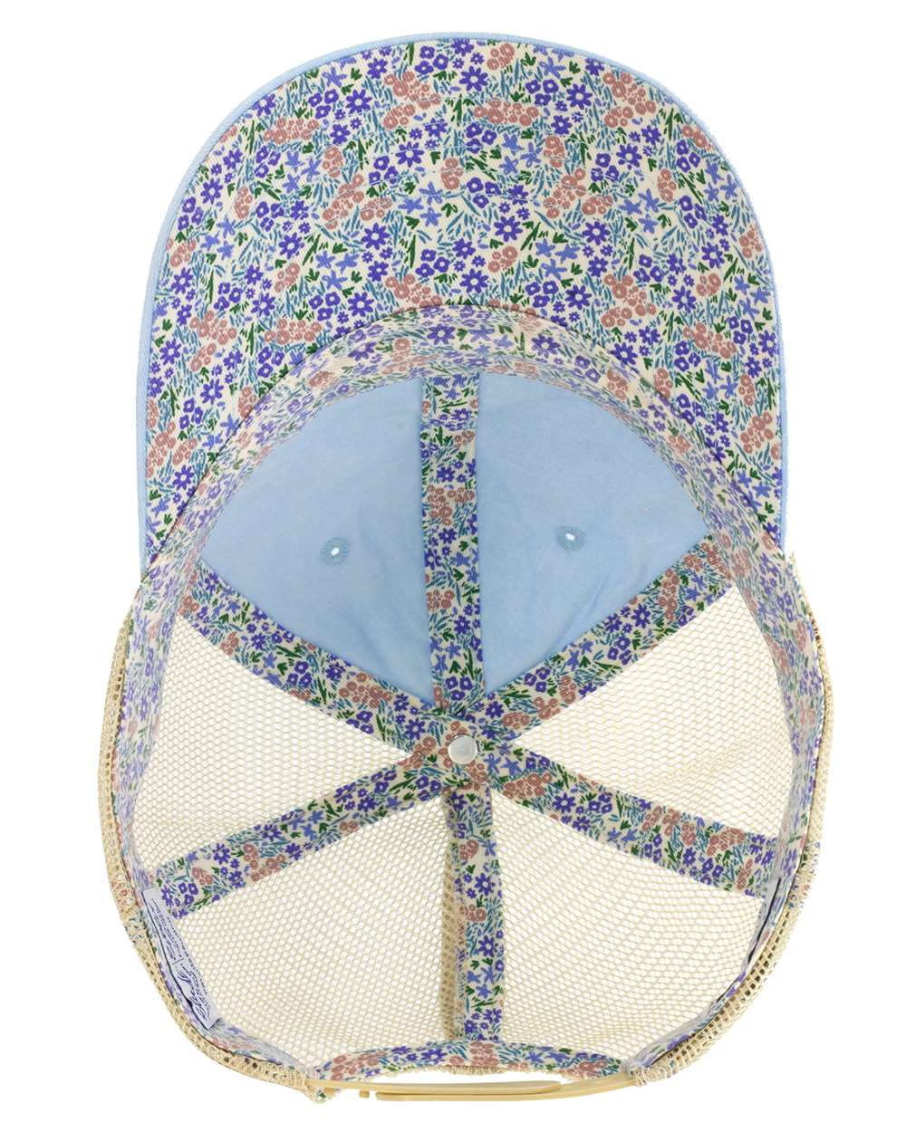 Cashmere Blue/ Floral Women's Washed Mesh-Back Cap - TESS