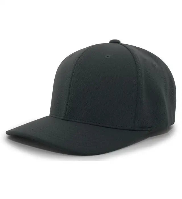 Pacific Headwear 487f P-tec Performance Flexfit Cap - Black - 6 7/8’’ - 7 3/8’’
