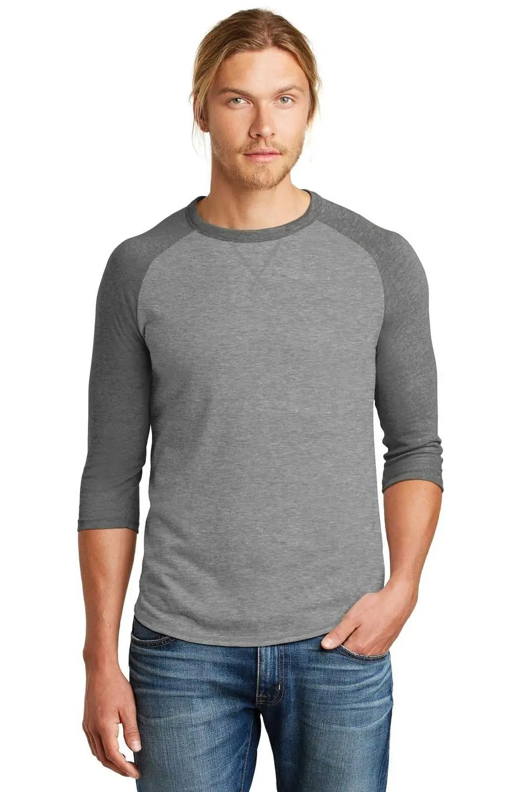 Alternative Aa5055 Sideline Vintage 50/50 Tee - Smoke Coal