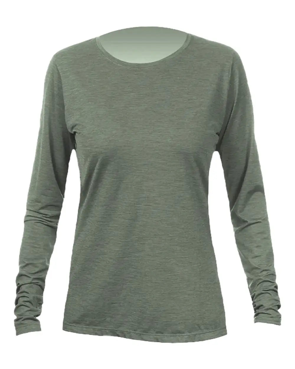 Anetik Wsbrzl0 Women’s Breeze Tech Long Sleeve T-shirt - Dark Olive Heathered - Xs
