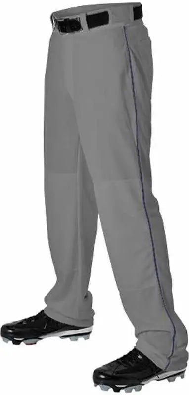 Alleson Athletic 605wlb Adult Baseball Pant with Braid - Charcoal Navy
