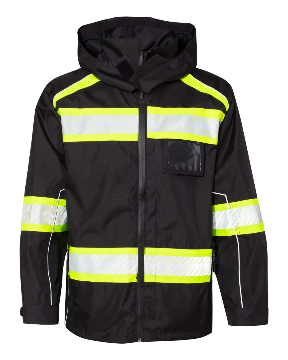 Kishigo B300-303 Ev Series® Enhanced Visibility Premium Jacket - Black Lime - m