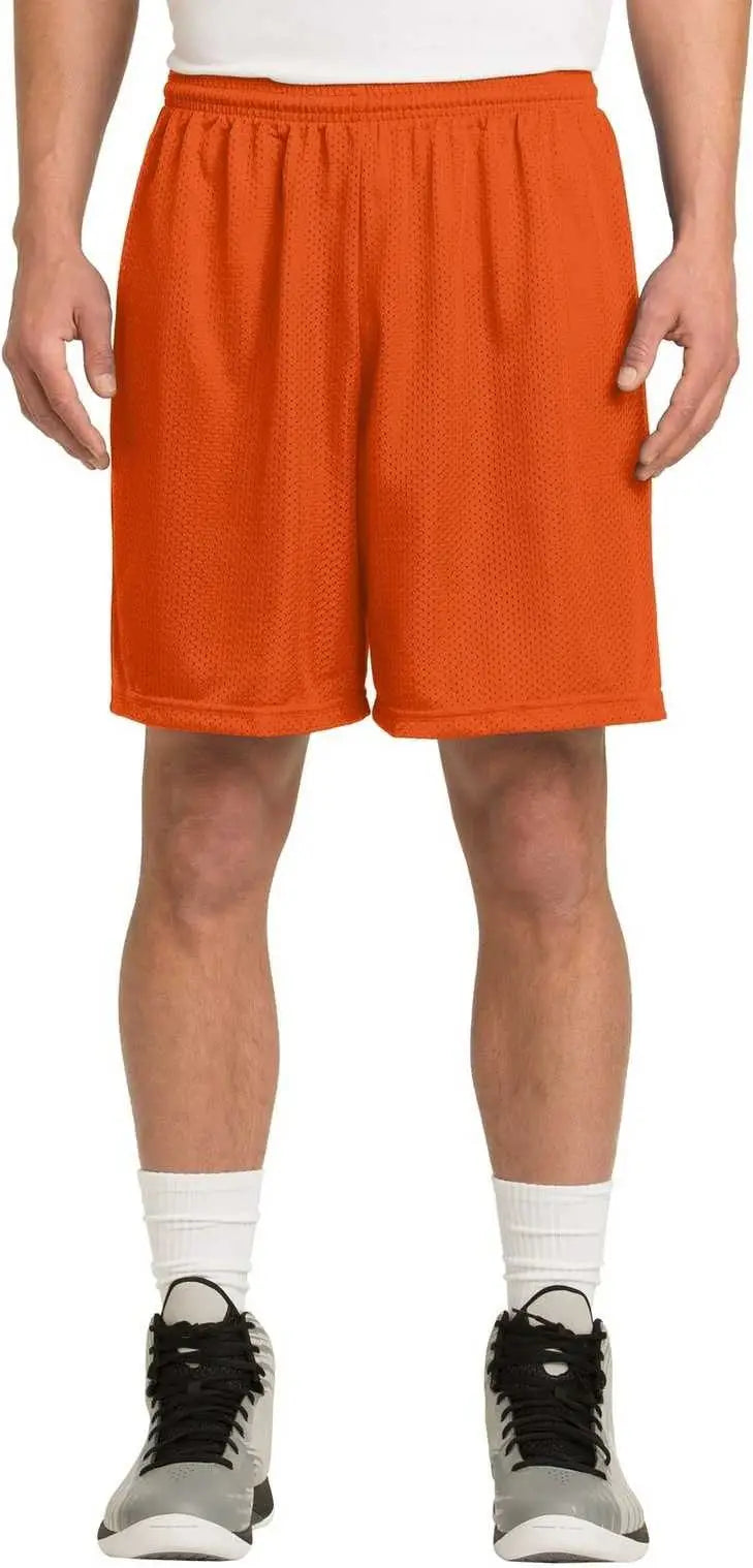 Sport-tek St510 Posicharge Classic Mesh Short - Deep Orange