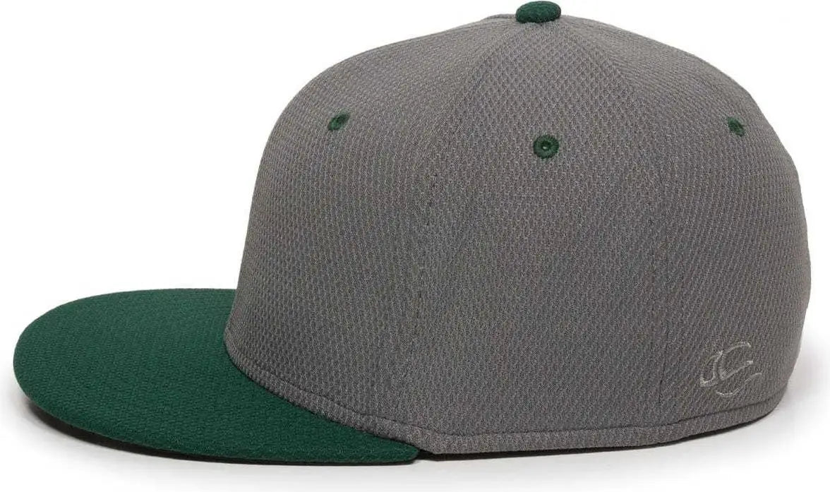 Oc Sports Cage25 Flexible Fitting Cap - Graphite Dark Green