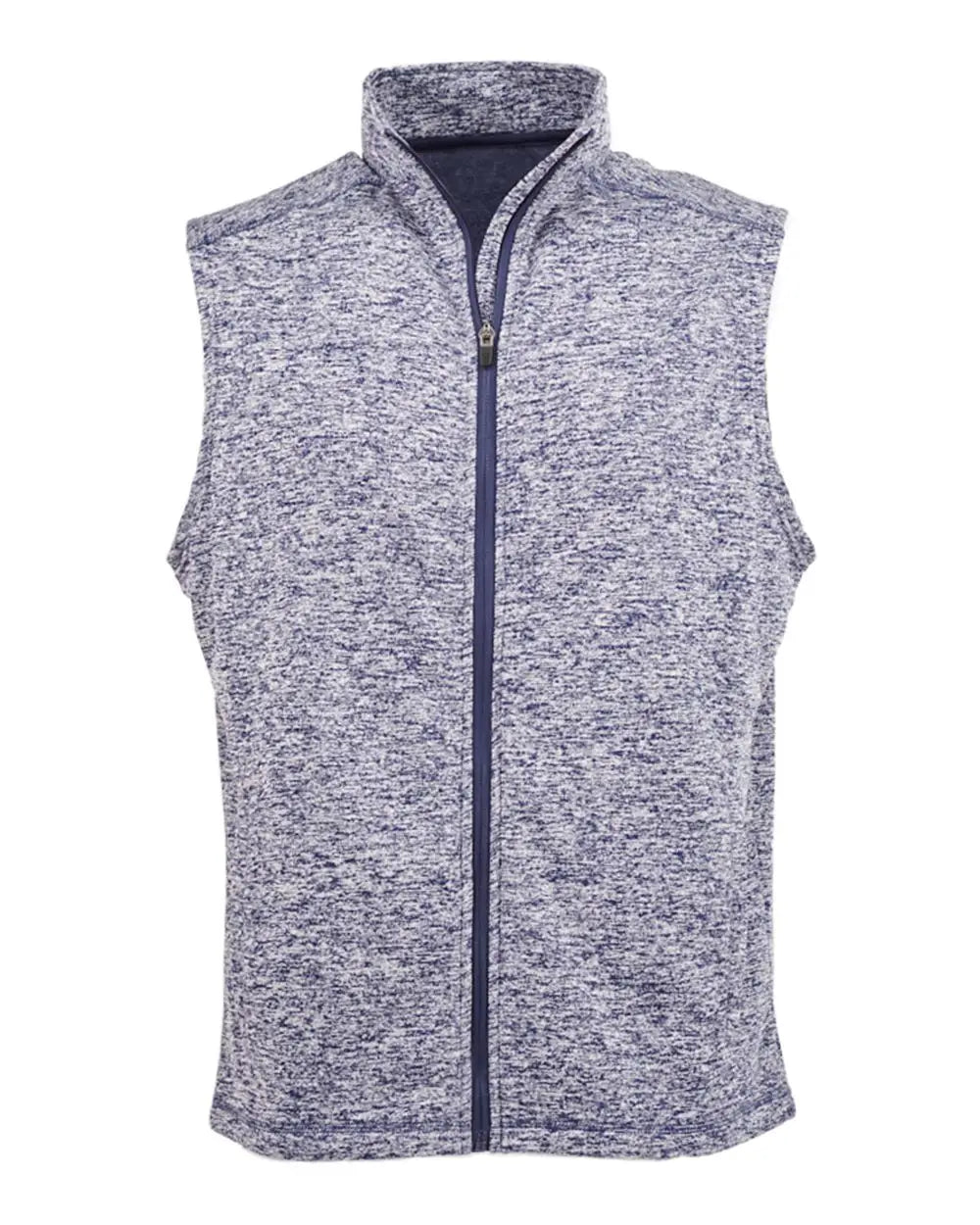 J. America 8631j Cosmic Fleece Vest - 8631 - Navy Fleck - Adult s