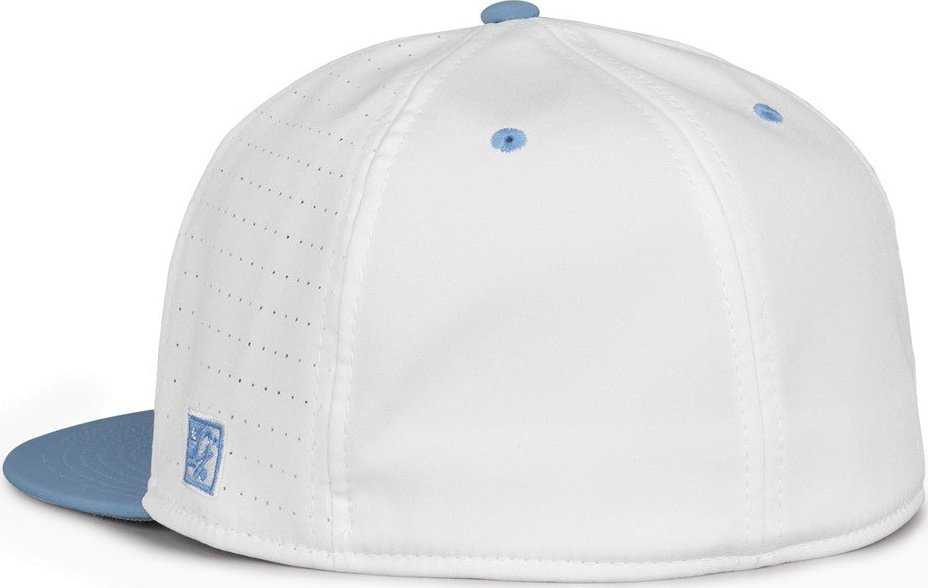 The Game GB998 Perforated GameChanger Cap - White Columbia Blue - HIT a Double - 3